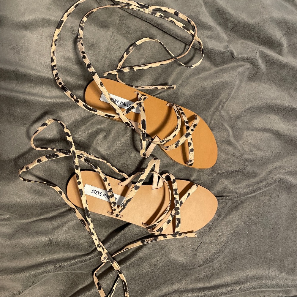 Steve Madden lace up sandals